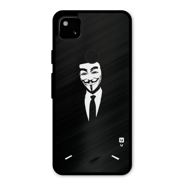 Anonymous Cool Gentleman Metal Back Case for Google Pixel 4a