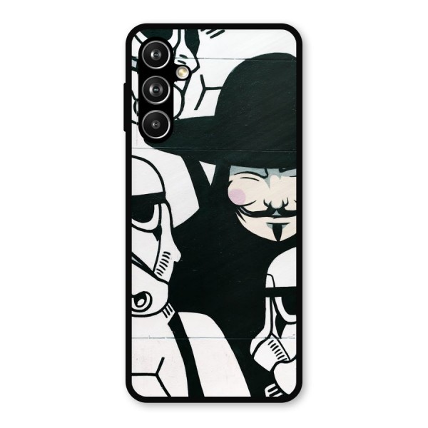Anonymous Hat Metal Back Case for Galaxy F54