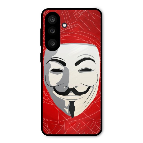 Anonymous Mask Abstract  Metal Back Case for Galaxy M56