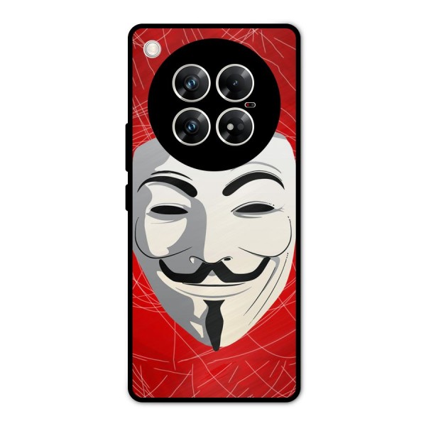 Anonymous Mask Abstract  Metal Back Case for Infinix Zero 40 5G