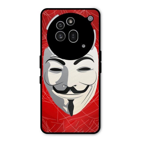 Anonymous Mask Abstract  Metal Back Case for Nothing Phone 3a Pro