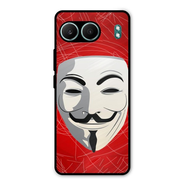 Anonymous Mask Abstract  Metal Back Case for OnePlus Nord 4