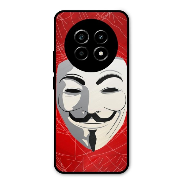 Anonymous Mask Abstract  Metal Back Case for Realme 13 Pro