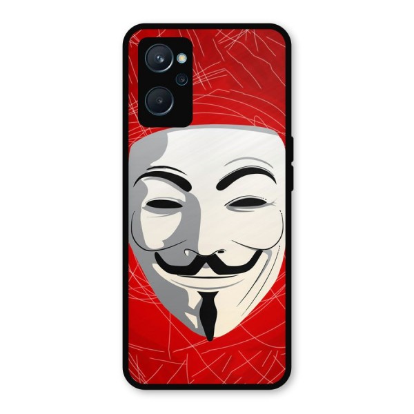 Anonymous Mask Abstract  Metal Back Case for Realme 9i