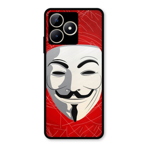 Anonymous Mask Abstract  Metal Back Case for Realme C53