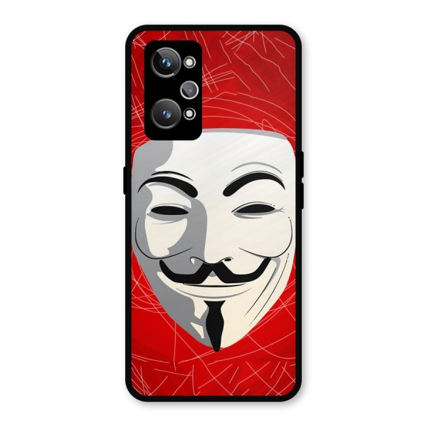 Anonymous Mask Abstract  Metal Back Case for Realme GT 2
