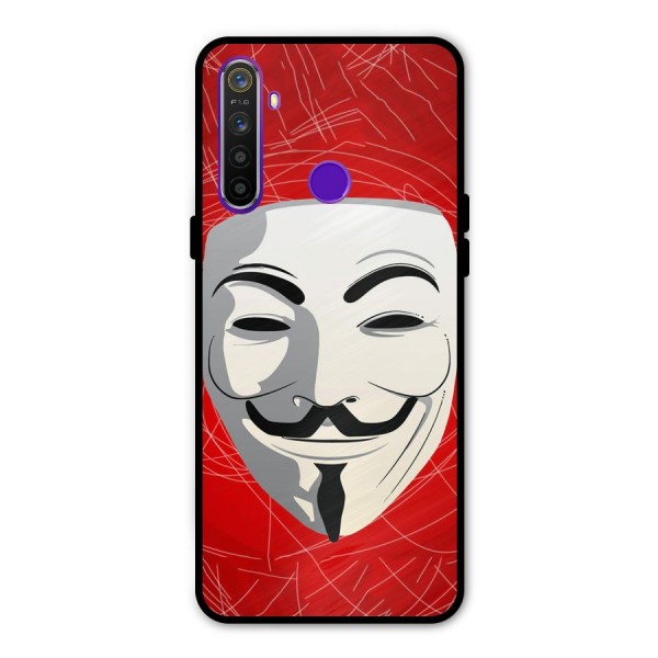Anonymous Mask Abstract  Metal Back Case for Realme Narzo 10