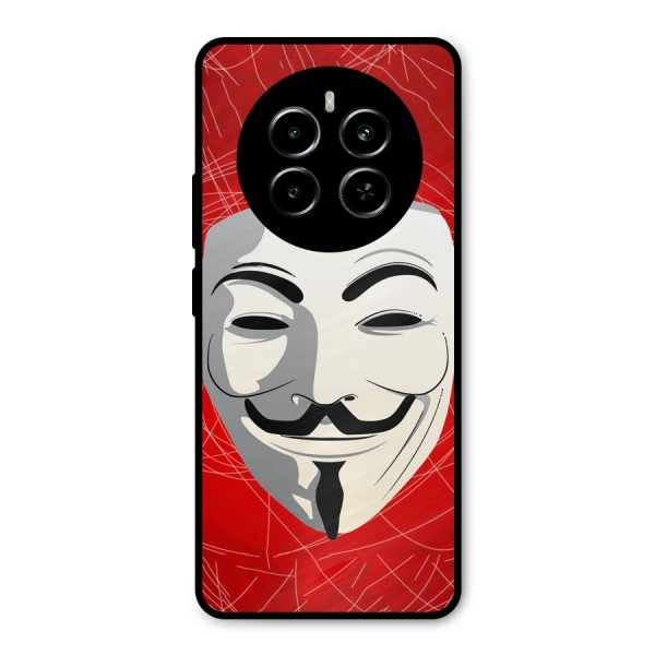 Anonymous Mask Abstract  Metal Back Case for Realme P1