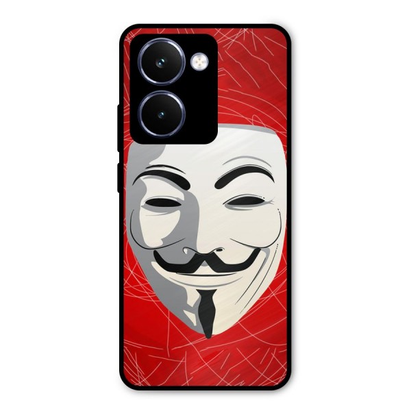 Anonymous Mask Abstract  Metal Back Case for Realme P3 Ultra