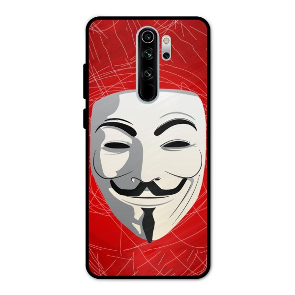 Anonymous Mask Abstract  Metal Back Case for Redmi Note 8 Pro