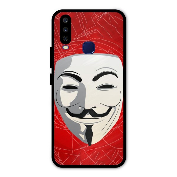 Anonymous Mask Abstract  Metal Back Case for Vivo V17