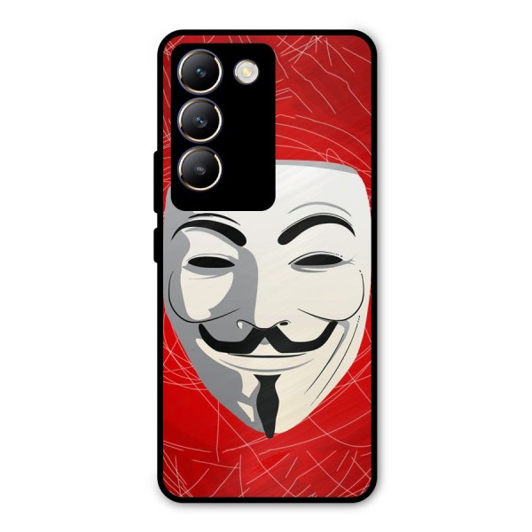 Anonymous Mask Abstract  Metal Back Case for Vivo Y200e