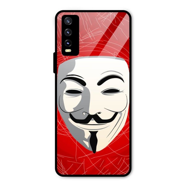 Anonymous Mask Abstract  Metal Back Case for Vivo Y20i