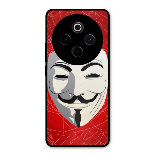 Anonymous Mask Abstract  Metal Back Case for iQOO Z10