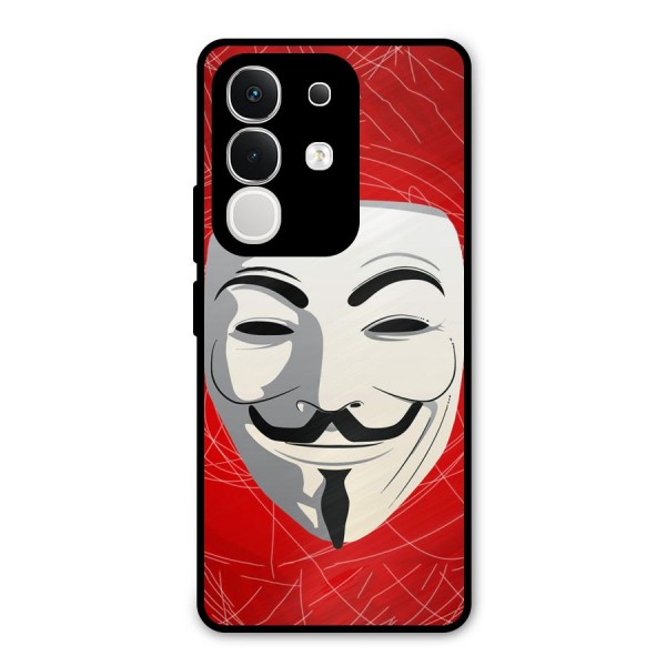Anonymous Mask Abstract  Metal Back Case for iQOO Z10x