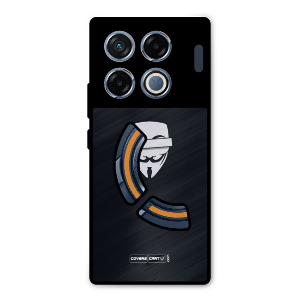 Anonymous Mask Metal Back Case for Infinix GT 20 Pro