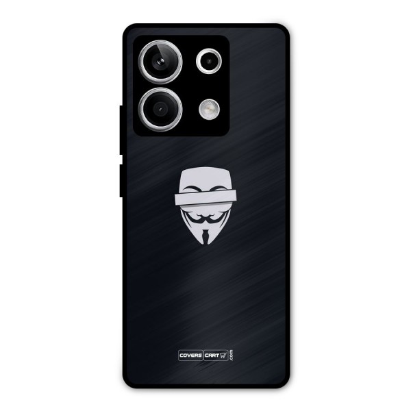 Anonymous Mask Metal Back Case for Redmi Note 13 5G