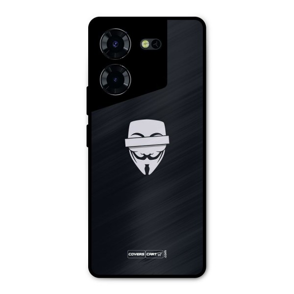 Anonymous Mask Metal Back Case for Tecno Pova 5 Pro 5G