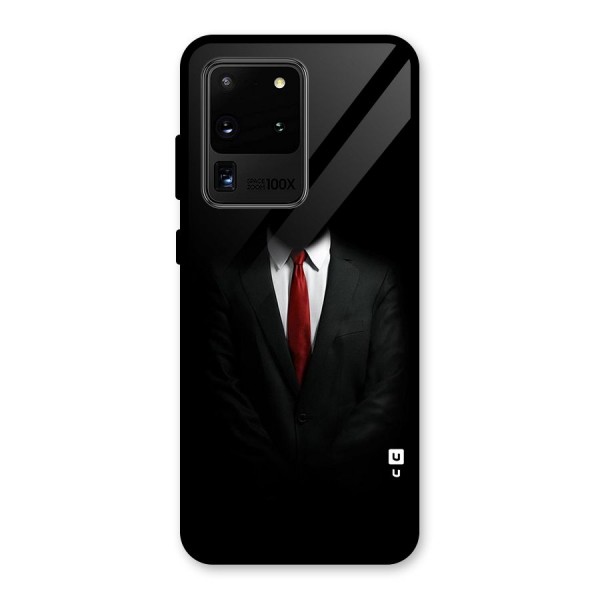 Anonymous Suit Glass Back Case for Galaxy S20 Ultra