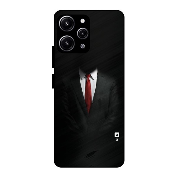 Anonymous Suit Glass Back Case for Redmi 12 4G