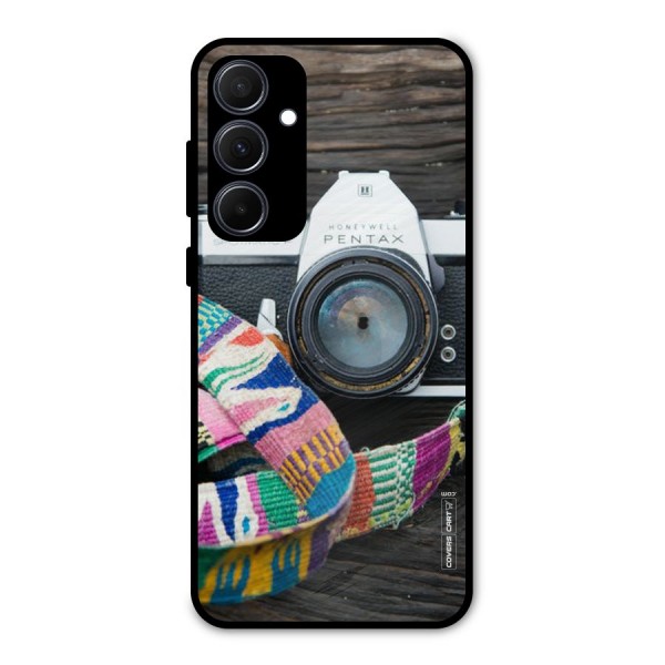 Antique Camera Metal Back Case for Galaxy A35
