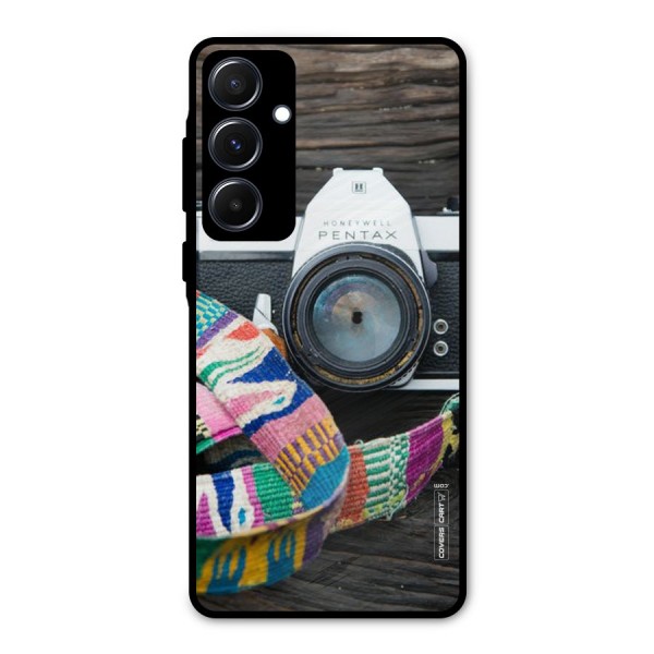 Antique Camera Metal Back Case for Galaxy A55