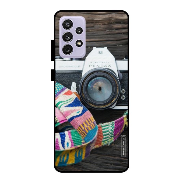 Antique Camera Metal Back Case for Galaxy A72