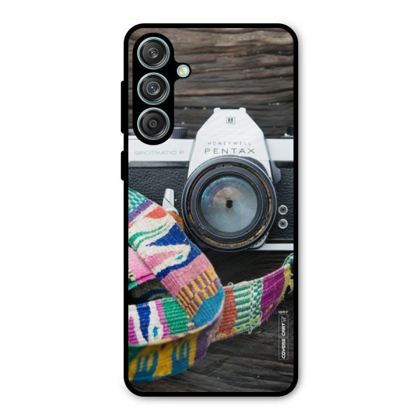 Antique Camera Metal Back Case for Galaxy M55 5G
