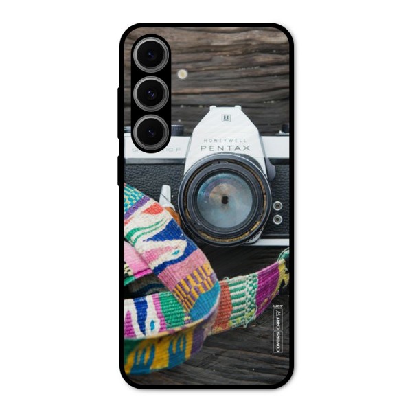 Antique Camera Metal Back Case for Galaxy S24 FE