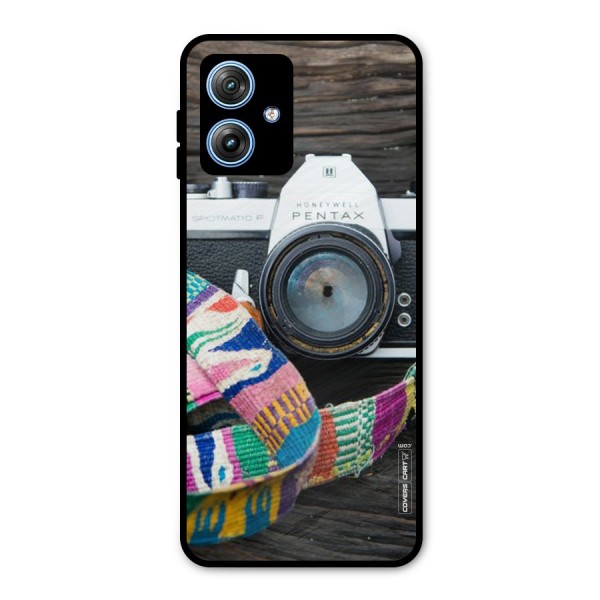 Antique Camera Metal Back Case for Moto G54