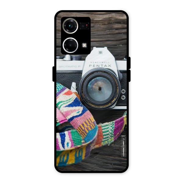 Antique Camera Metal Back Case for Oppo F21 Pro 4G