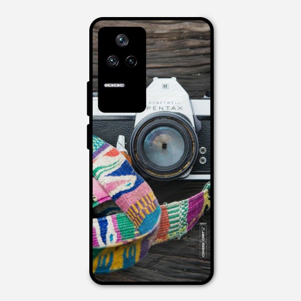 Antique Camera Metal Back Case for Poco F4 5G