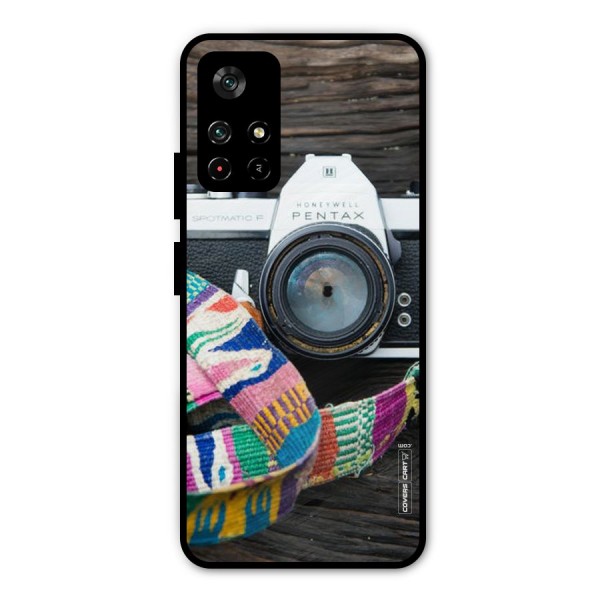 Antique Camera Metal Back Case for Poco M4 Pro 5G