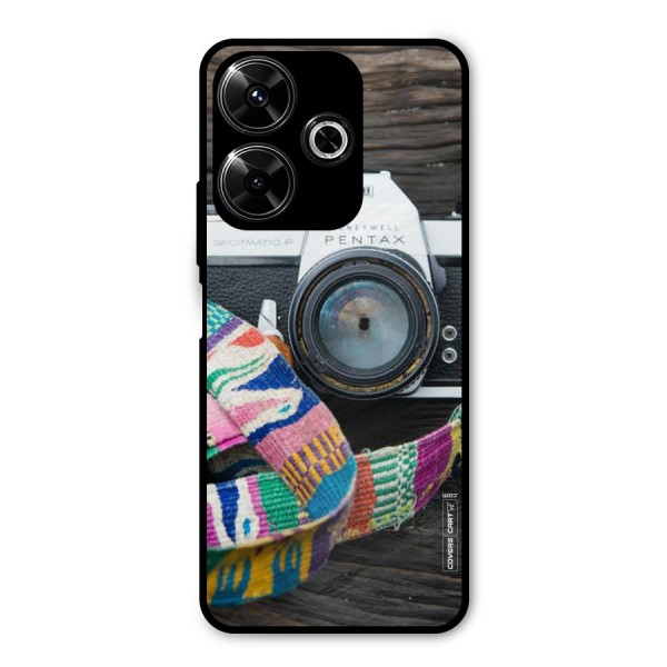 Antique Camera Metal Back Case for Poco M6 Plus