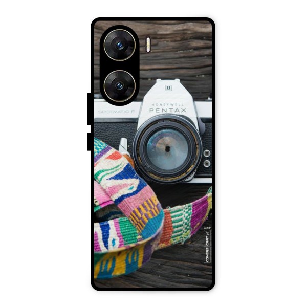 Antique Camera Metal Back Case for Vivo V29e