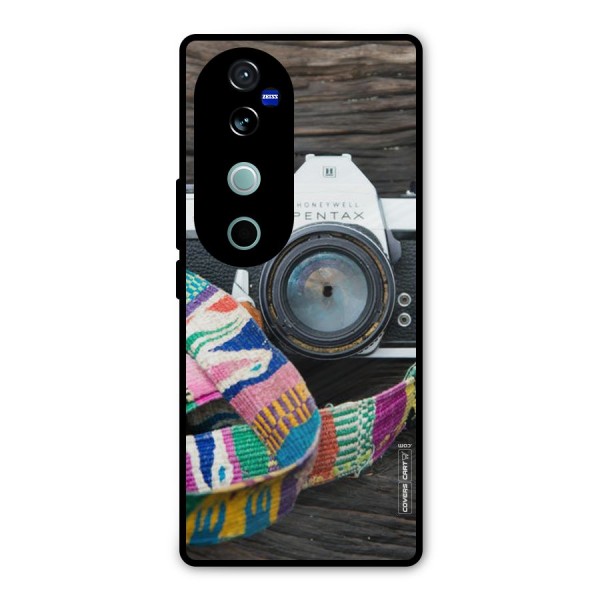 Antique Camera Metal Back Case for Vivo V40 Pro