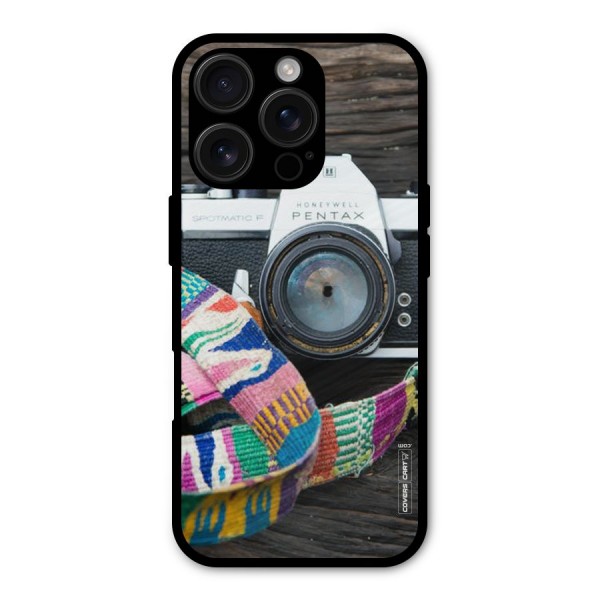 Antique Camera Metal Back Case for iPhone 16 Pro