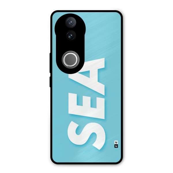 Aqua Sea Metal Back Case for Vivo V50