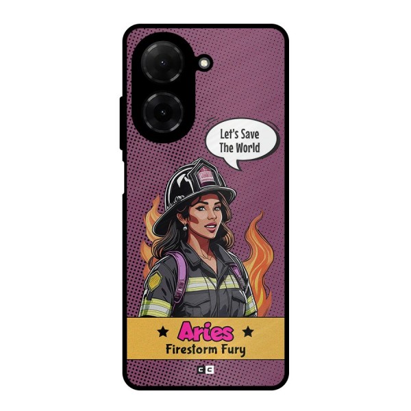 Aries Fury Metal Back Case for Poco C71