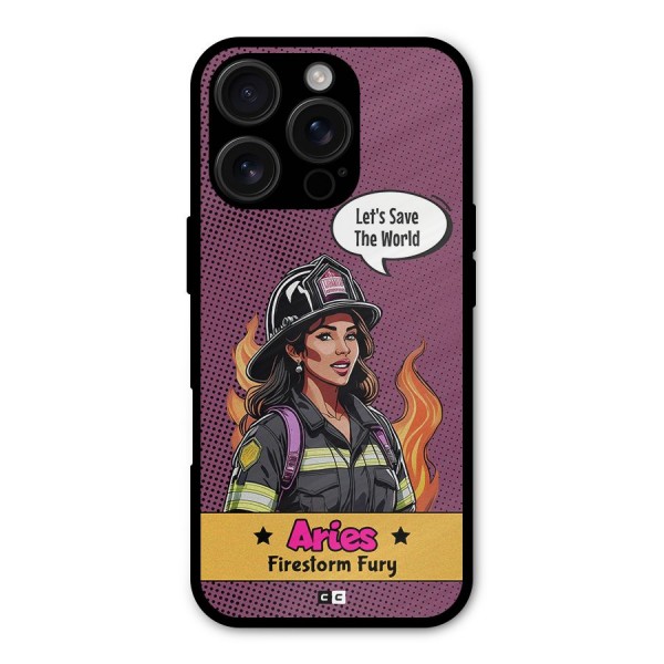 Aries Fury Metal Back Case for iPhone 16 Pro