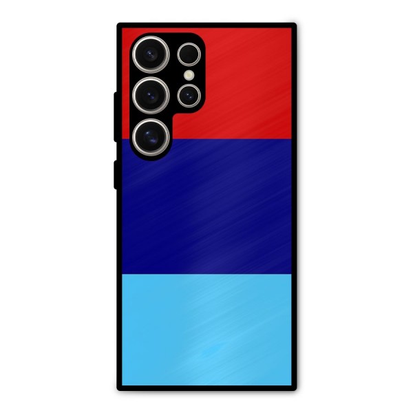 Armed Forces Stripes Metal Back Case for Galaxy S24 Ultra
