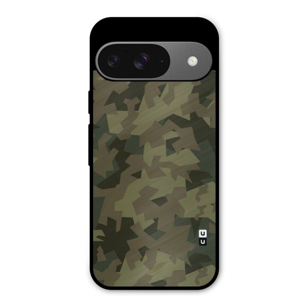 Army Abstract Metal Back Case for Google Pixel 9