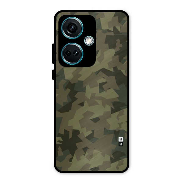 Army Abstract Metal Back Case for OnePlus Nord CE 3 5G