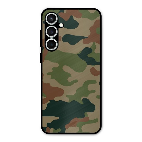 Army Camouflage Metal Back Case for Galaxy S23 FE