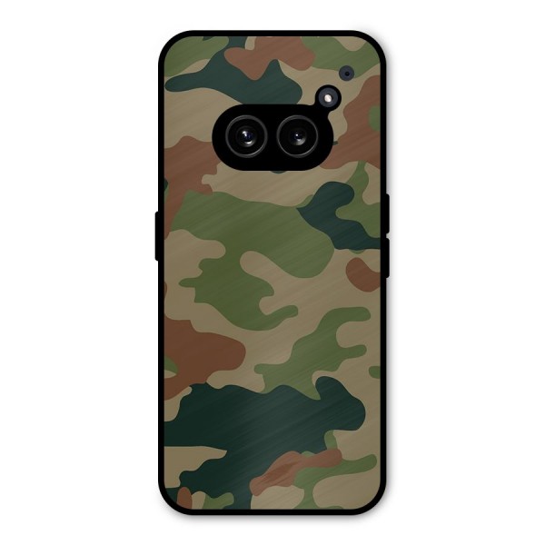 Army Camouflage Metal Back Case for Nothing Phone 2a