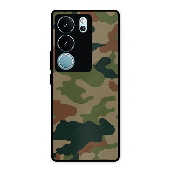Army Camouflage Metal Back Case for Vivo V29