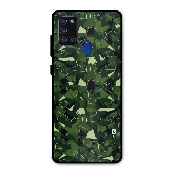 Army Shape Design Metal Back Case for Galaxy A21s