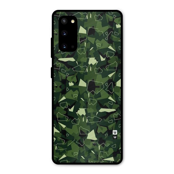 Army Shape Design Metal Back Case for Galaxy S20