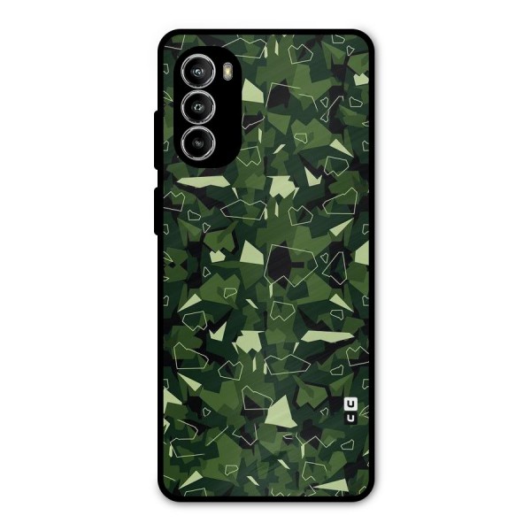Army Shape Design Metal Back Case for Moto G52