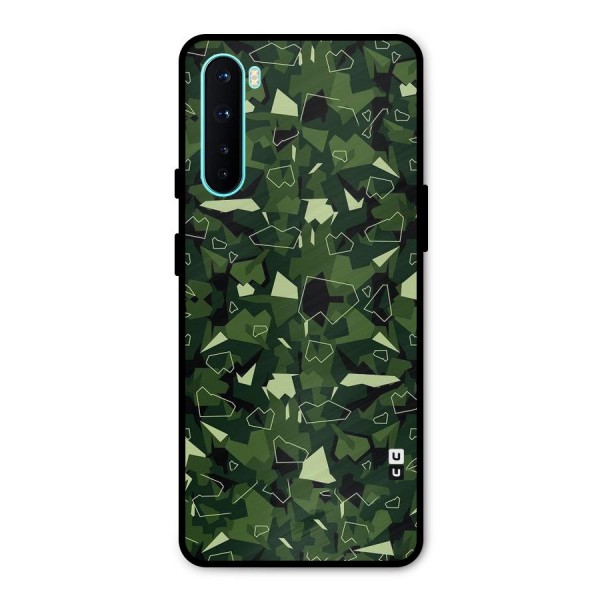 Army Shape Design Metal Back Case for OnePlus Nord